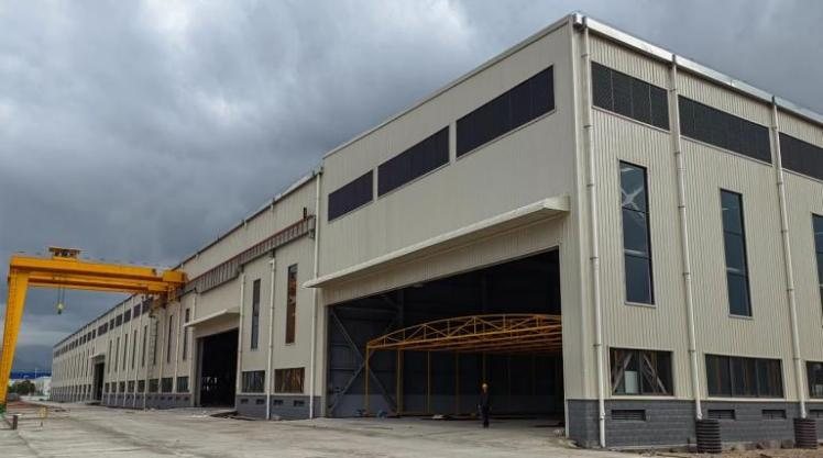 Exterior of the Genhong steel structure manufacturing base in Shanghang County, Fujian